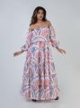 Chiffon ladies boho maxi dress