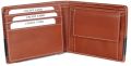Rectangular Brown Plain mens leather wallet