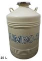 Aluminium White jumbo-12 liquid nitrogen empty container