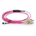 24 fiber om4 mpo lc break out cable
