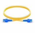 Yellow upc single mode os2 duplex lszh 2mm optical fiber patch cable