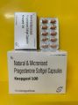 Keepgest 100 mg progesterone 100 mg softgel capsules