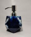 Blue 260ml resin soap dispenser