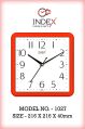 1027 Fancy Red Wall Clock