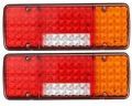 Manual Glass Rectangle Red 12V 10W 15W 20W automotive tail lights