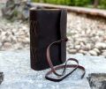 Vintage Crafts Brown handmade leather belt bound notebook