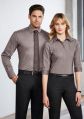 Cotton Brown Plain Formal Full Sleeves unisex corporate uniform