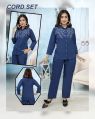 Cotton Blue Women Co Ord Set