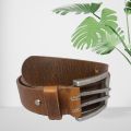 Animals Leather Genuine Leather Brown Natural Finished cowboy leather belt