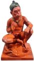 Orange Painted fiber hanuman statue