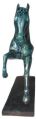 Black Plain Color Coated frp horse statue