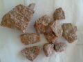 Red granite stone chips