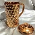 Copper Diamond Jug with Lid