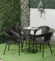 Rattan Brown 4 seater garden coffee table set