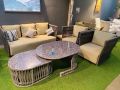 5 Seater Rope Sofa Set with Central Table