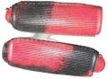 Red and Black Rubber bike handle grip