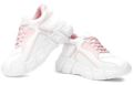 Velvet Leather Pink White Ladies Casual Shoes