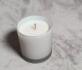 Klar frosted glass jar scented candle