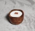 Klar wooden coconut soy wax scented candle