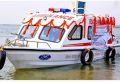 White New Fuel Automatic frp ambulance boat
