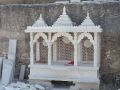 Rectangle White Carved Marble temple