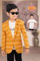 Cotton And Polyster Mix Multicolor Full Sleeves boys blazer suit