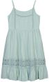 Girls Rayon Crepe Solid A-Line Dress
