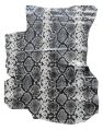 Black White And Grey snake print leather