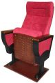Polished Square Red Plain tip up theater chair