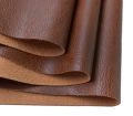 Available in Different Color Plain Leather Upholstery Fabric