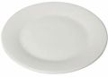 8 Inch Round Plain White Ceramic Quarter Plate