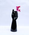 ANE Polished Twist Pipe-Shaped Light White Plain ceramic flower vase