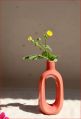 ANE Round multicolor ceramic floral flower vase