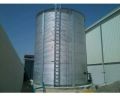 Gray zinc aluminium water storage tank
