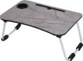 Foldable Grey Wooden Laptop Table