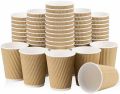Oval 210ml 7oz single white paper cup
