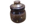 Round Brown wooden container