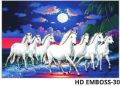 High Gloss Emboss 7 Horse Ceramic Poster Tiles