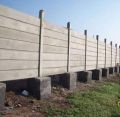 Concrete Grey Plain New Polished Precast Boundary Wall
