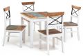 Abbey Solid Wood 4 Seater Dining Table Set