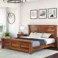 Damakas Solid Wood King Size Bed