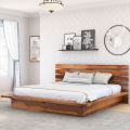 Florentina Solid Wood Platform Queen Size Bed