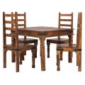 Sheesham Wood 100 kg merlin solid wood 4 seater dining table set