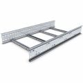 Silver New galvanized iron ladder type cable tray