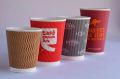 Round Multicolor 420 ml ripple paper cup