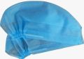 Fabric Non-Woven Round Blue Plain disposable surgical caps