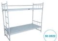 Rectangular White Polished hospital bunk bed