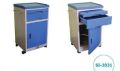 White And Blue Color Coated Rectangular Metal si-2031 hospital bedside locker
