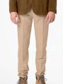 Brown Regular Fit Comfort Fit Plain Mens Cotton Trousers