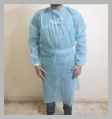 Blue non woven disposable surgical gown